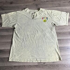 VTG Rasta Just Do Me Henley Shirt XL Speed Limit 88 Weed‎ Reggae USA Made